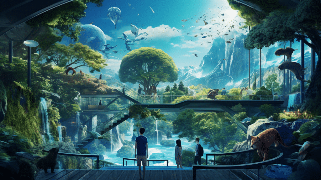 Earth valley futuristic world