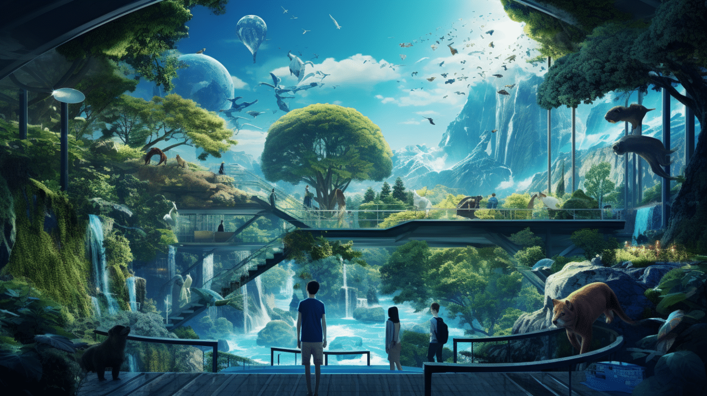 Earth valley futuristic world