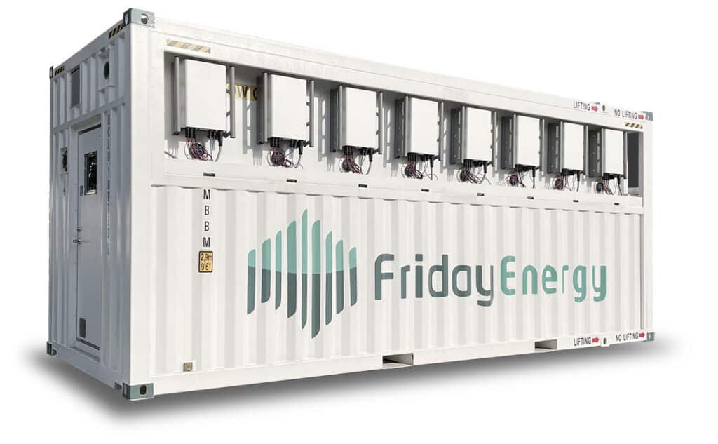 Batterijsysteem van Friday Energy.